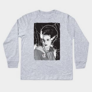 Bride of Frankenstein Kids Long Sleeve T-Shirt